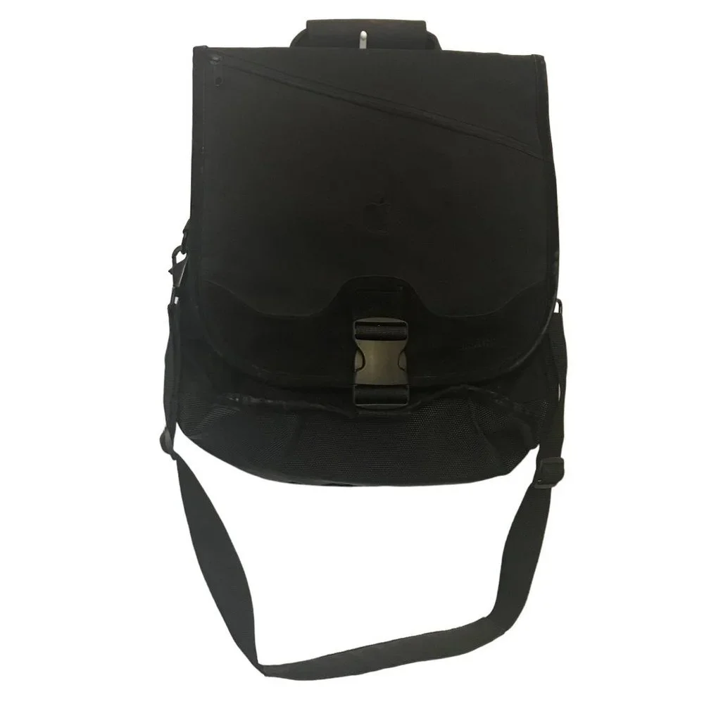 Kensington Black Apple Laptop Convertible Backpack Messenger Bag